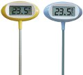 T-30-2024-TFA Thermomètre GEANT et design de jardin avec heure et mini maxi - T-30-2024