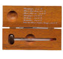BL-TVC-3187- Thermomètre à vin dans coffret bois massif teinté - BL-TVC-3187