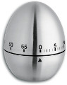 T-38.1026-TFA Minuteur de cuisine mécanique design oeuf métal - T-38.1026