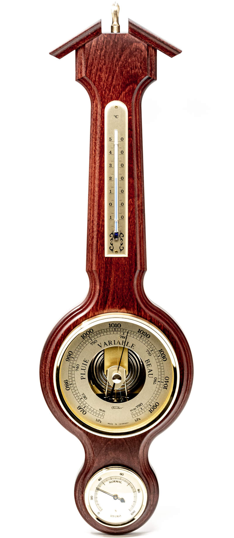F-4673-X Baromètre Thermomètre Hygromètre façon Lyre 555 mm (modèle Français) Fischer
<---Cliquez sur l'image pour agrandir---> F-4673-X Baromètre Thermomètre Hygromètre façon Lyre 555 mm (modèle Français) Fischer