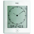 T-60.4506+4LR6-TFA Horloge radio LCD type analogique avec radio-pilotage de l´heure - T-60.4506+4LR6
