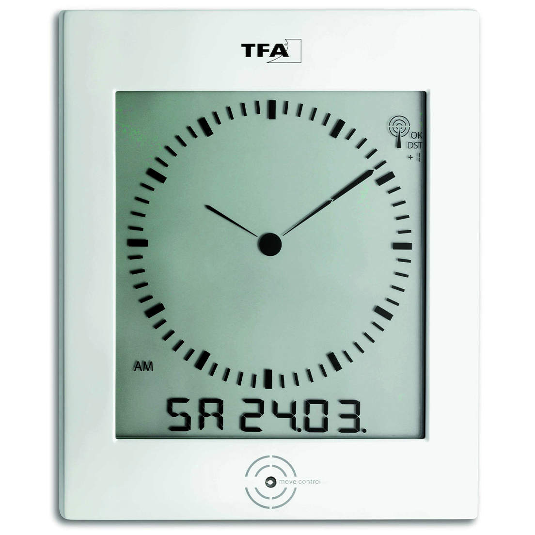 T-60.4506+4LR6 Horloge radio LCD type analogique avec radio-pilotage de l´heure TFA
<---Cliquez sur l'image pour agrandir---> T-60.4506+4LR6 Horloge radio LCD type analogique avec radio-pilotage de l´heure TFA
