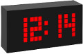 Horloge et reveil  affichage led gant, le TIME BLOCK avec Radiopilotage - T-60.2508