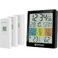 Station  Thermomtre Hygromtre sans fil avec date et heure et 4 mesures affiches - NB-7000022+9xLR3