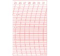 °Papier-Mensuel- ° Feuilles Naudet Mensuel 8M-HPA ou 9M-HPA (Pack de 50 diagrammes ) - °Papier-Mensuel