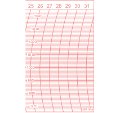  Feuilles  Naudet Mensuel 8M-HPA ou 9M-HPA (Pack de 50 diagrammes ) - Papier-Mensuel