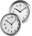 T-98.109x- Horloge murale radio-pilotée couleur Alu Diam: 250 mm - T-98.109x