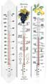 BL-TE500- Thermomètre 500 mm métal émaillé décor au choix (50 cm) - BL-TE500