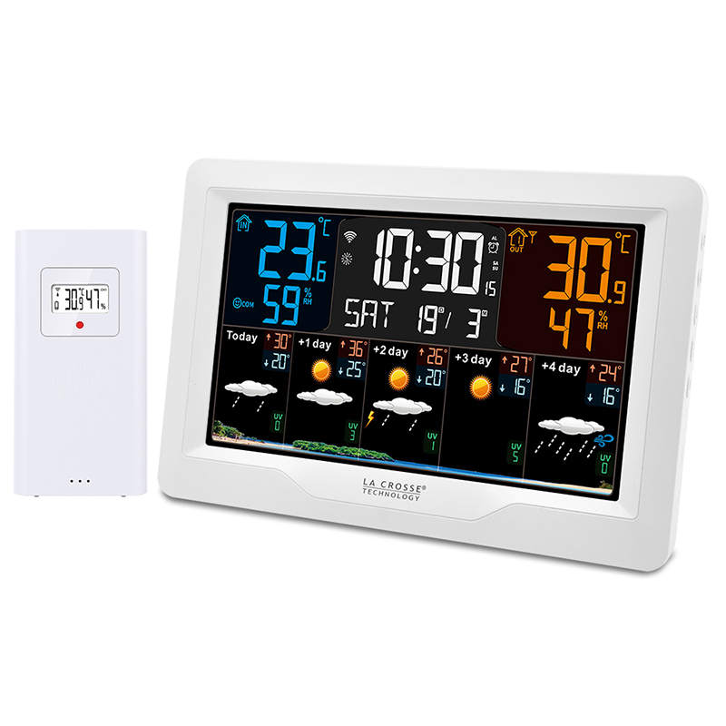 SW403 Station Météo couleur Wifi avec prévisions à 4 Jours (via wifi),compatible Tuya LA CROSSE TECHNOLOGY
<---Cliquez sur l'image pour agrandir---> SW403 Station Météo couleur Wifi avec prévisions à 4 Jours (via wifi),compatible Tuya LA CROSSE TECHNOLOGY