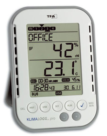 T-30.3039 Thermomètre /hygromètre Enregistreur avec connexion USB sans fil TFA
<---Cliquez sur l'image pour agrandir---> T-30.3039 Thermomètre /hygromètre Enregistreur avec connexion USB sans fil TFA
