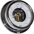 V-A130-BO-VION Baromètre HI-SENS. Luxe inox diam:150 mm (Luxe avec mouvement apparent) - V-A130-BO