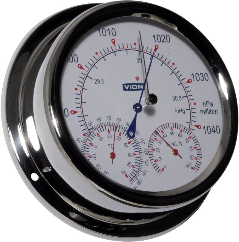 V-A130-BTH Baromètre HI-SENS Thermo/Hygro intégré inox Diam: 150 mm VION
<---Cliquez sur l'image pour agrandir---> V-A130-BTH Baromètre HI-SENS Thermo/Hygro intégré inox Diam: 150 mm VION