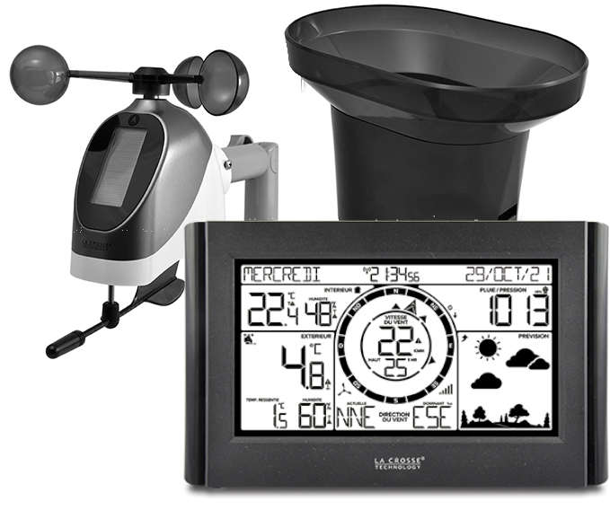 WS1652+8LR6 Station Météo Pro complète en Francais avec pluvio indépendant et alarmes (sans connexion PC) LA CROSSE TECHNOLOGY
<---Cliquez sur l'image pour agrandir---> WS1652+8LR6 Station Météo Pro complète en Francais avec pluvio indépendant et alarmes (sans connexion PC) LA CROSSE TECHNOLOGY