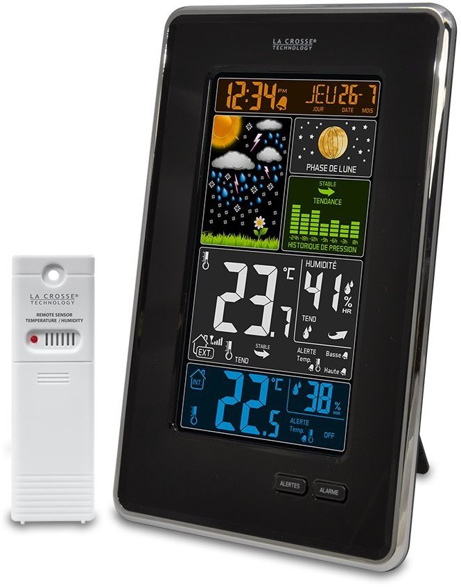 WS6835 Station Météo couleur Thermo/hygro avec graphique des pressions LA CROSSE TECHNOLOGY
<---Cliquez sur l'image pour agrandir---> WS6835 Station Météo couleur Thermo/hygro avec graphique des pressions LA CROSSE TECHNOLOGY