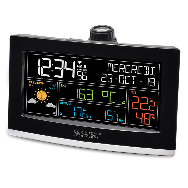 WS6837 Réveil météo avec projection port de charge USB et wifi LA CROSSE TECHNOLOGY
<---Cliquez sur l'image pour agrandir---> WS6837 Réveil météo avec projection port de charge USB et wifi LA CROSSE TECHNOLOGY