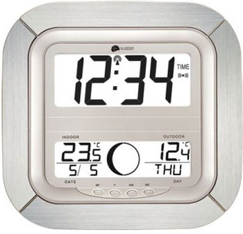 WS8418 Alu Horloge murale radio-pilotée avec phases de lune et températures LA CROSSE TECHNOLOGY
<---Cliquez sur l'image pour agrandir---> WS8418 Alu Horloge murale radio-pilotée avec phases de lune et températures LA CROSSE TECHNOLOGY