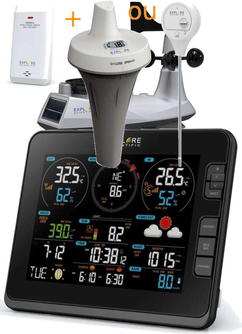 PK-WSX3001-Pack_Plus Station Météo Pro wifi avec pression, nouveau capteur 7 en 1 solaire , UV et LUX + Option BRESSER
<---Cliquez sur l'image pour agrandir---> PK-WSX3001-Pack_Plus Station Météo Pro wifi avec pression, nouveau capteur 7 en 1 solaire , UV et LUX + Option BRESSER